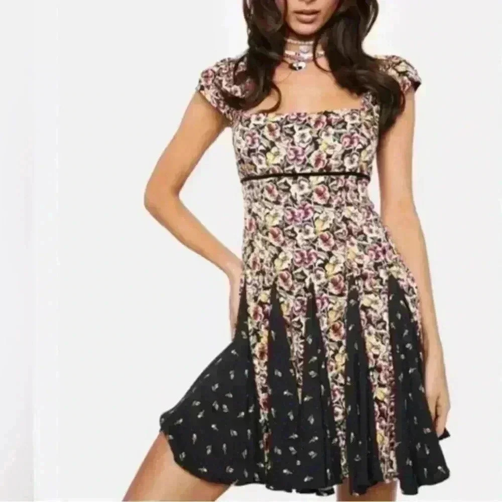 Free People Ponderosa Dress boho , bohemian , western chic in med Sz NWT